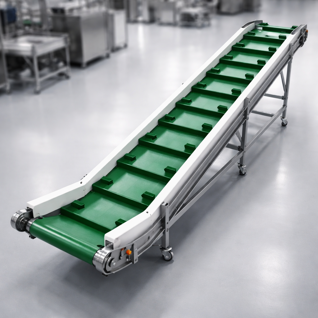 HighAngle T Cleated Pvc Conveyor